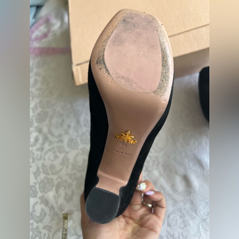 Prada peep toe platform booties - Picture 5 of 8